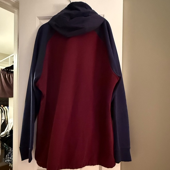 POLO RALPH LAUREN Water-repellent Hybrid Hoodie Newport Navy/wine men’s size XL - Picture 4 of 11